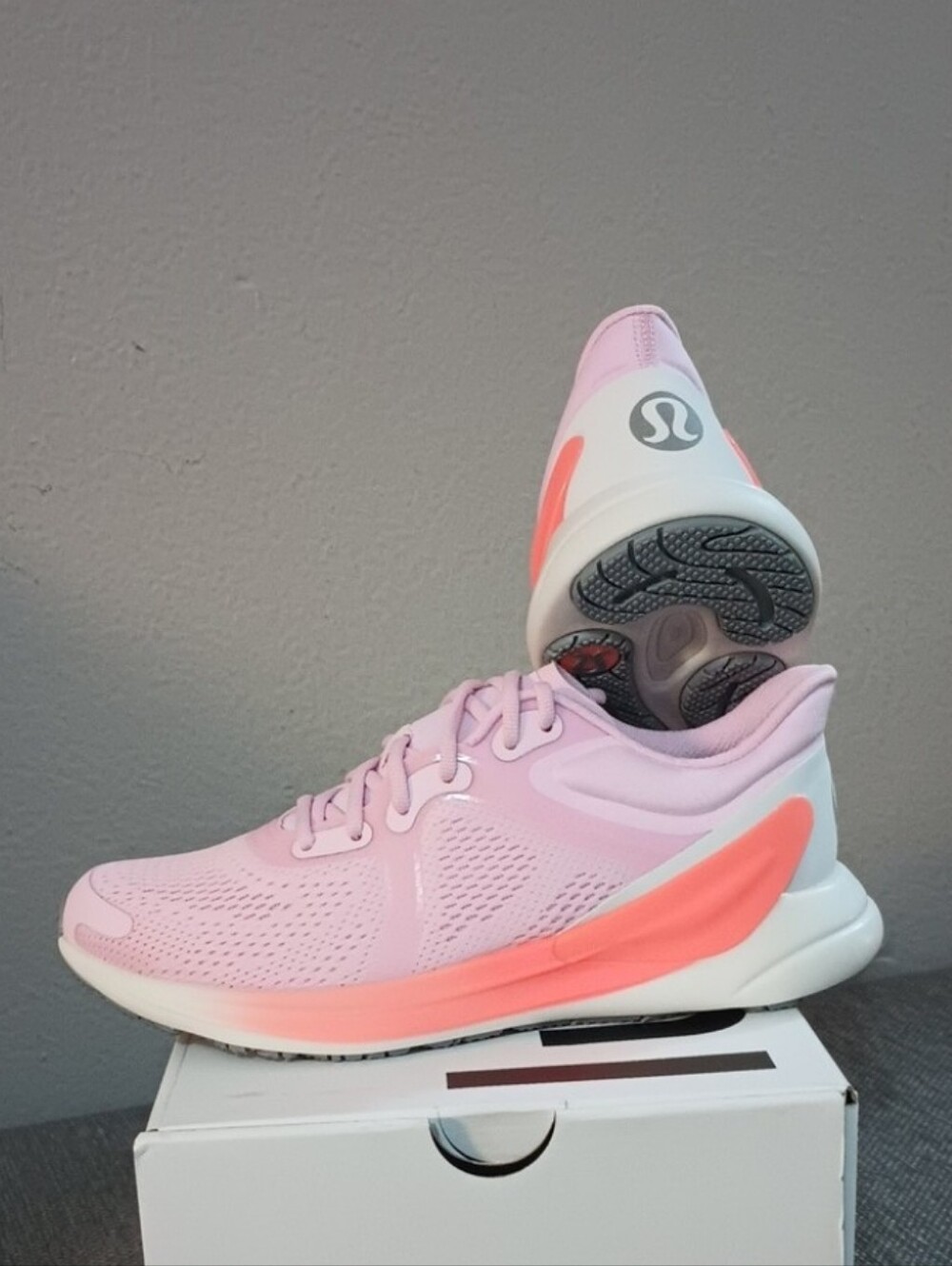 lululemon athletica Pink and Coral Womens Running Sneakers - Picture 5 of 10